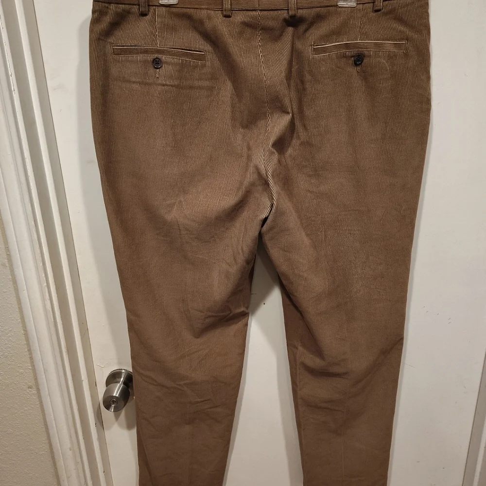 Lauren Ralph Lauren Men's Brown Corduroy Dress Pants Sz 38x30 Casual Career